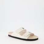 오픈 슈즈 Sandales à logo Palm Angels 베이지 Homme