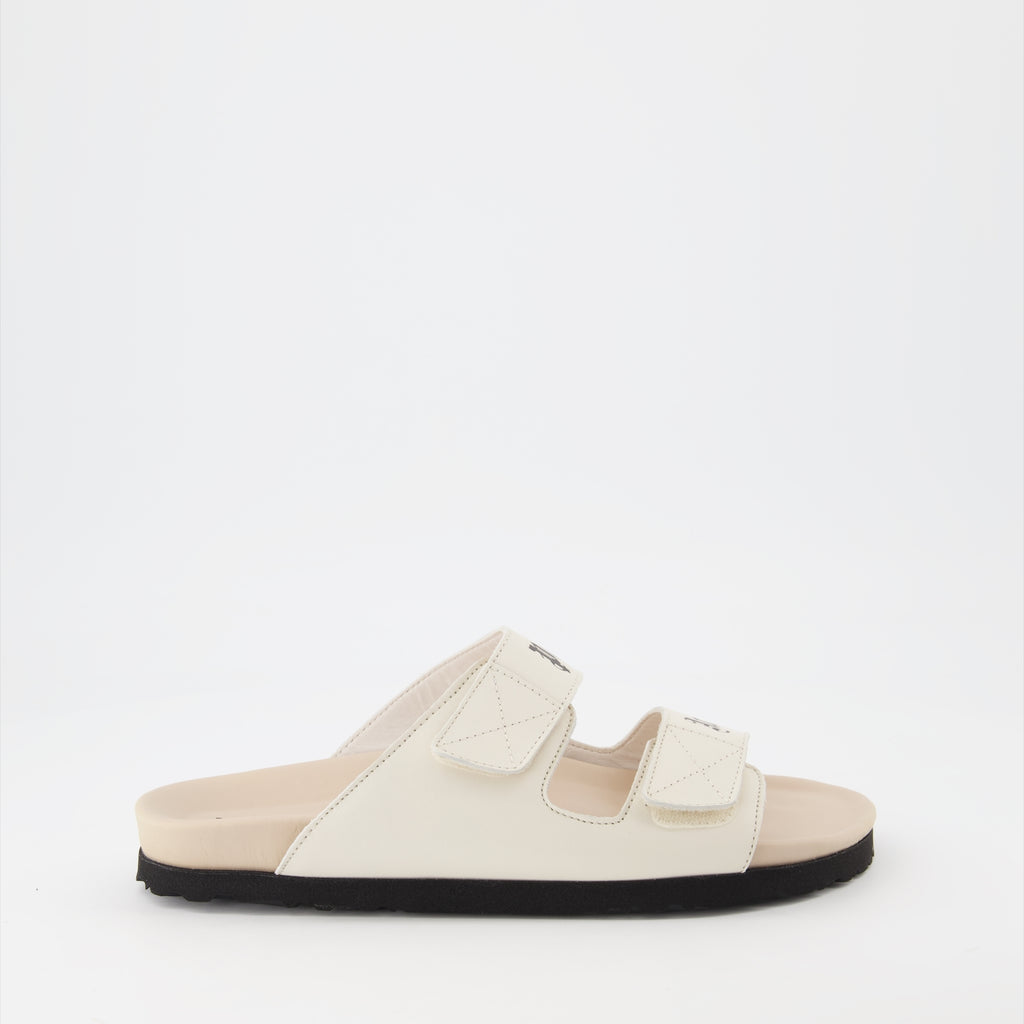 오픈 슈즈 Sandales à logo Palm Angels 베이지 Homme