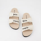 오픈 슈즈 Sandales à logo Palm Angels 베이지 Homme