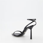 Escarpins Sandales en cuir Prada Noir Femme