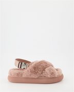Sapatos abertos Sandales fourrure Solarisse Moncler Rosa Femme