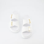 Zapatos abiertos Sandales Hybrides Alexander McQueen Blanco Femme