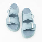 Offene schuhe Sandales Hybrides Alexander McQueen Blau Femme