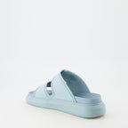 Offene schuhe Sandales Hybrides Alexander McQueen Blau Femme