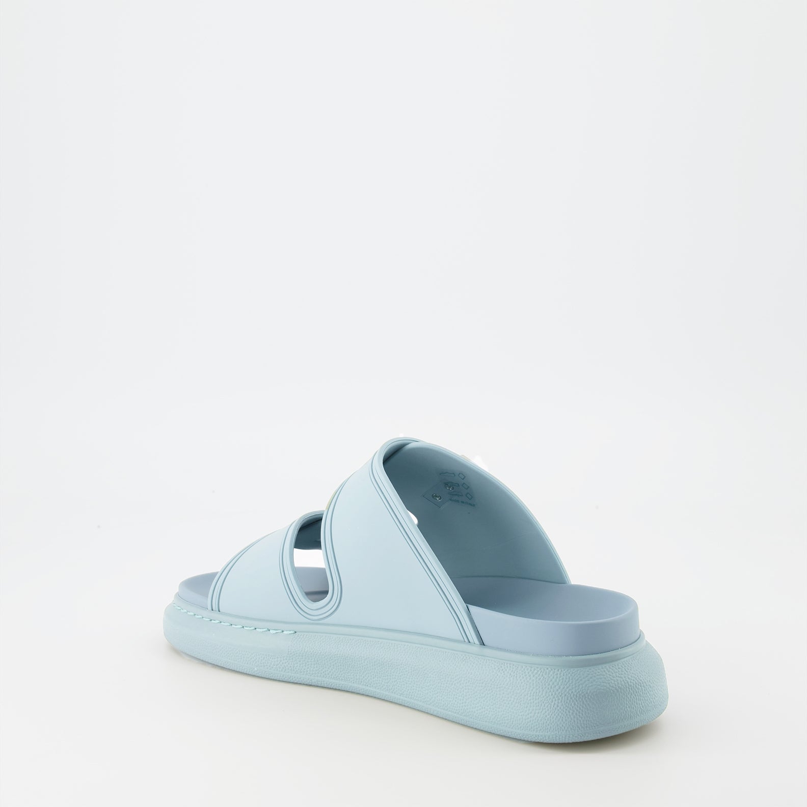 Offene schuhe Sandales Hybrides Alexander McQueen Blau Femme