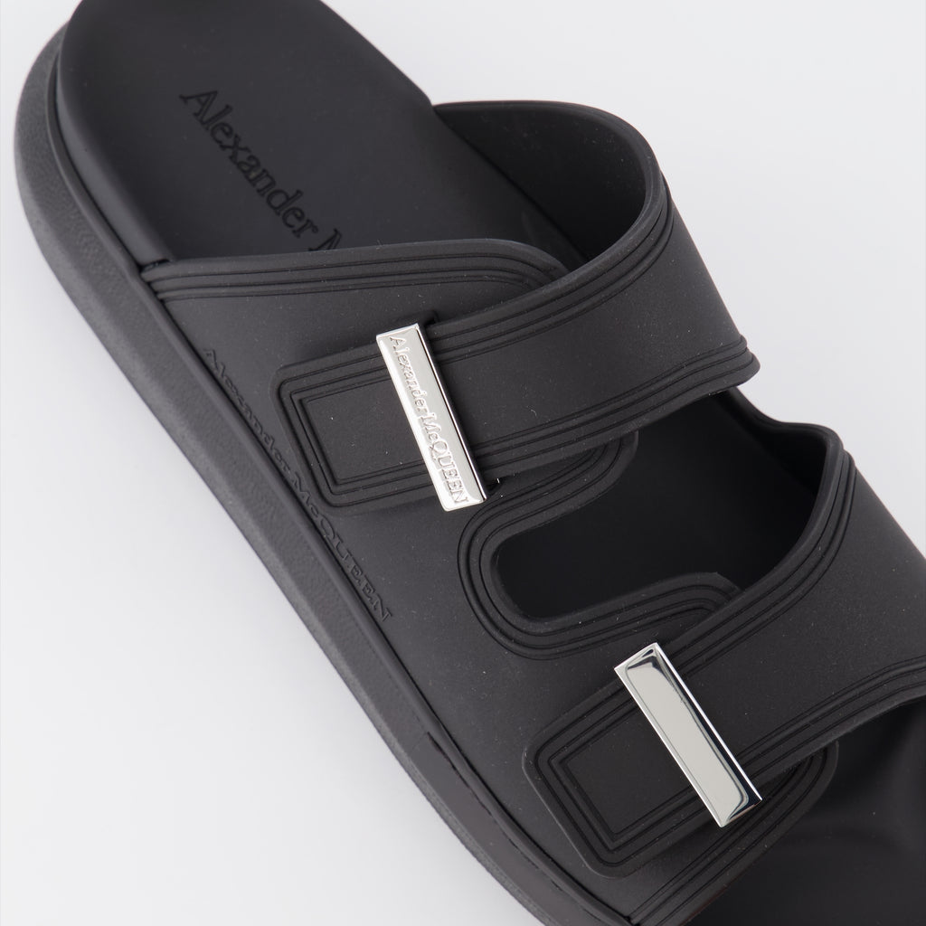 Scarpe aperte Sandales hybrides Alexander McQueen Nero Homme