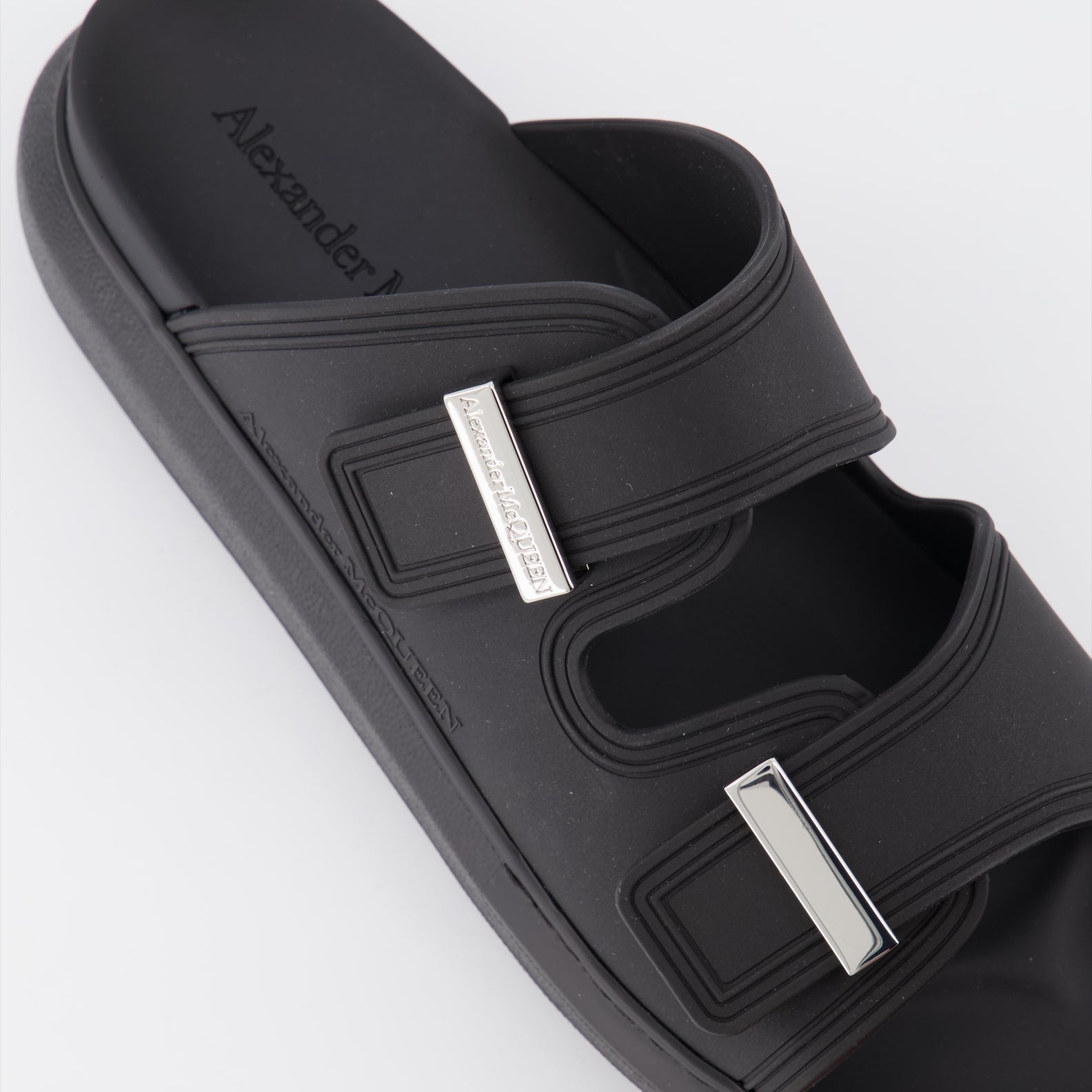 Scarpe aperte Sandales hybrides Alexander McQueen Nero Homme