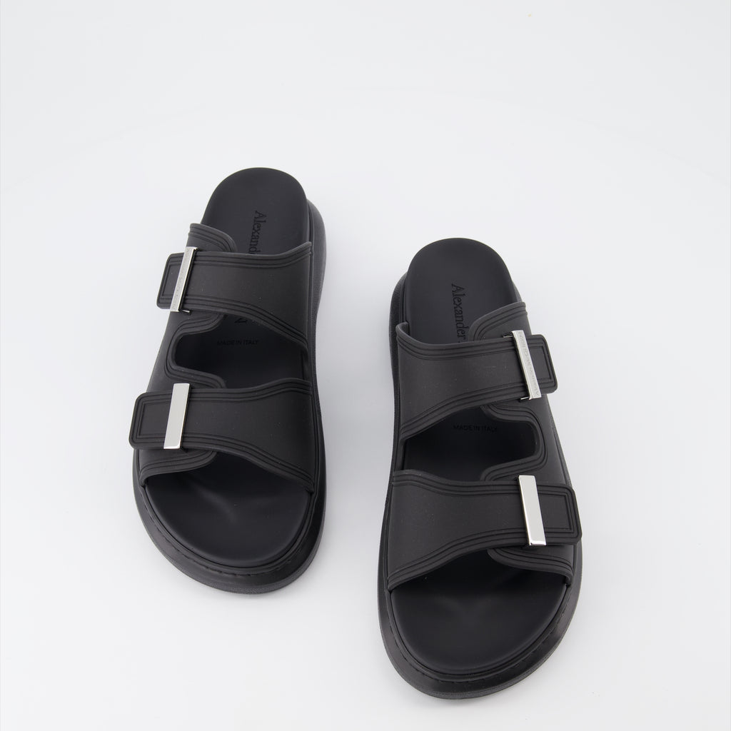Scarpe aperte Sandales hybrides Alexander McQueen Nero Homme