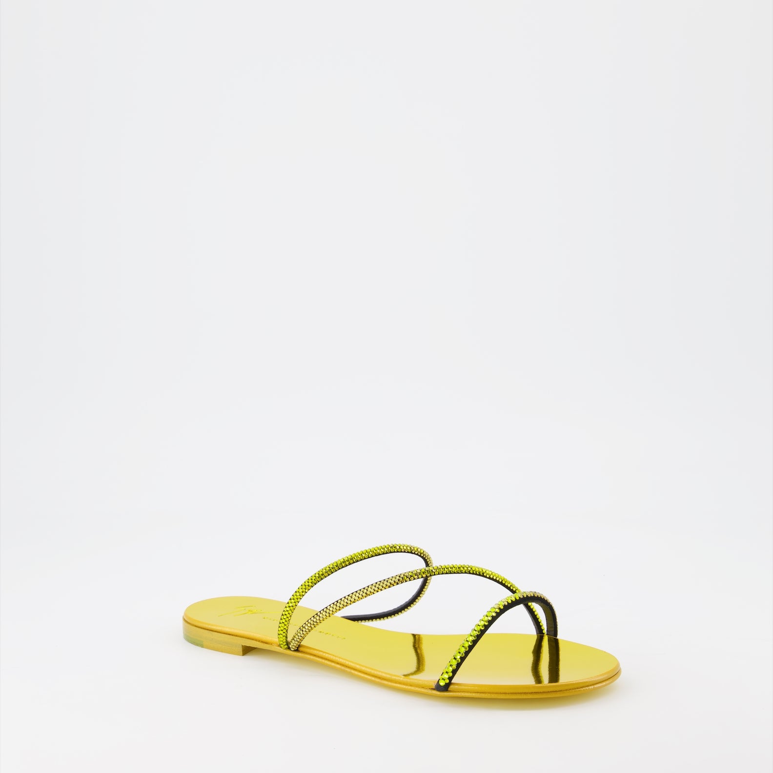 オープントゥシューズ ジュリアンサンダル Giuseppe Zanotti 黄色 女性