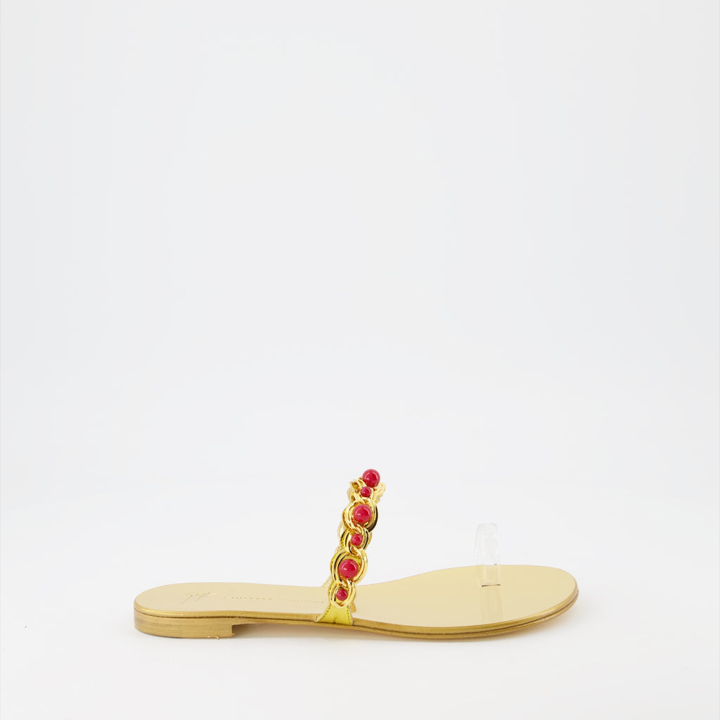 Sapatos abertos Sandales Marguerithe Giuseppe Zanotti Ouro Femme
