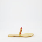 Sapatos abertos Sandales Marguerithe Giuseppe Zanotti Ouro Femme