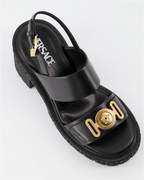Offene schuhe Sandales Medusa Biggie Versace Schwarz Femme