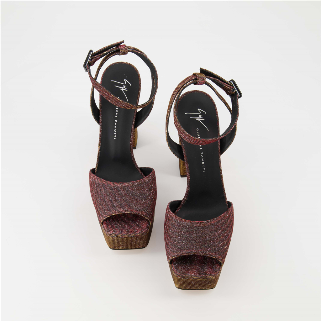 오픈 슈즈 Sandales New Betty Giuseppe Zanotti 갈색 Femme