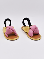 Baskets Sandales nouées Or Miu Miu Doré Femme
