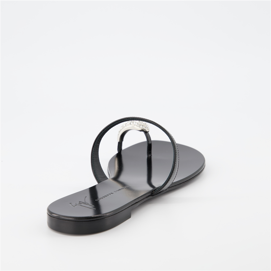 Zapatos abiertos Sandales Ring Giuseppe Zanotti Negro Femme