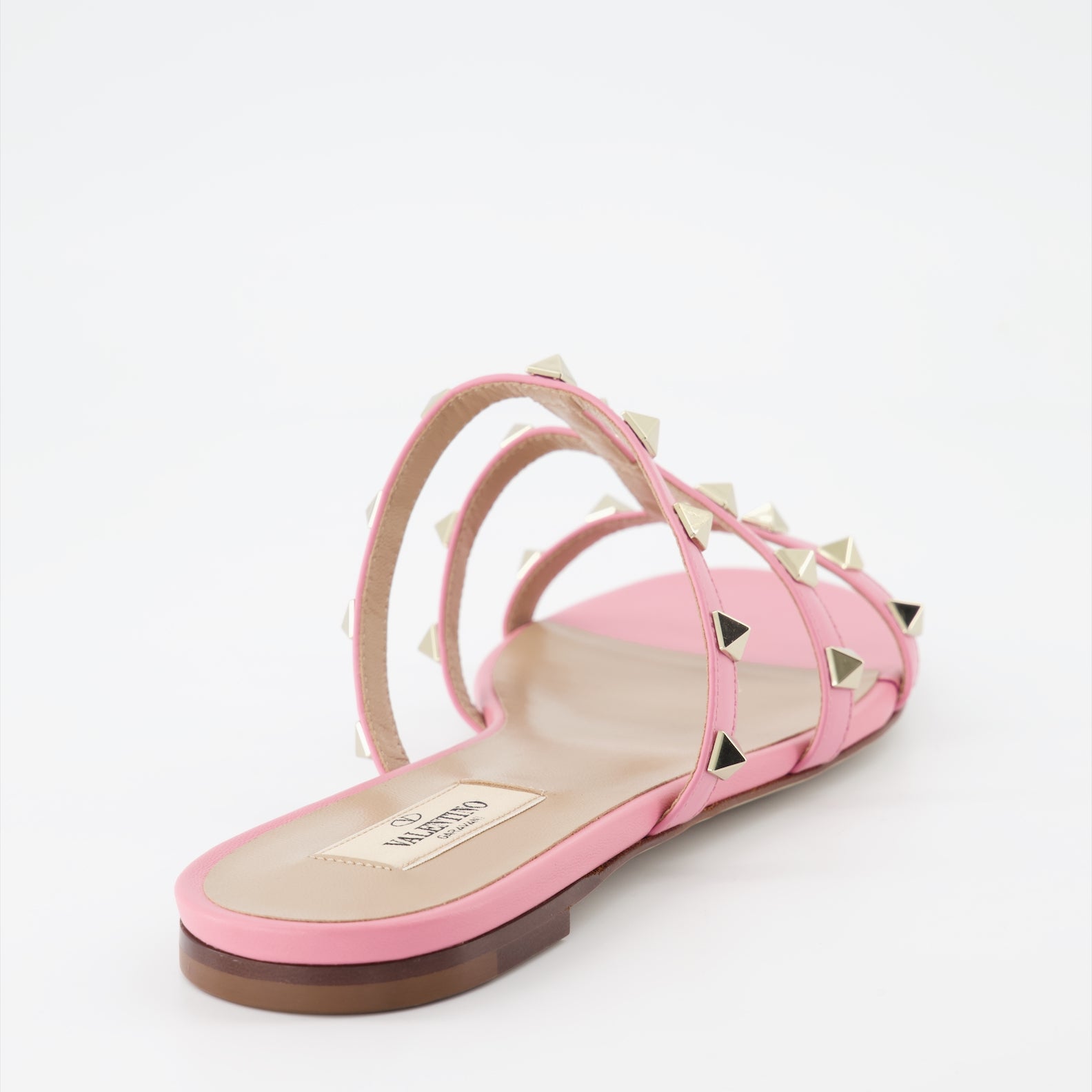 Offene schuhe Sandales Rockstud Valentino Garavani Rosa Femme