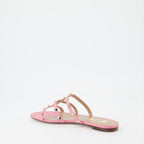 Offene schuhe Sandales Rockstud Valentino Garavani Rosa Femme