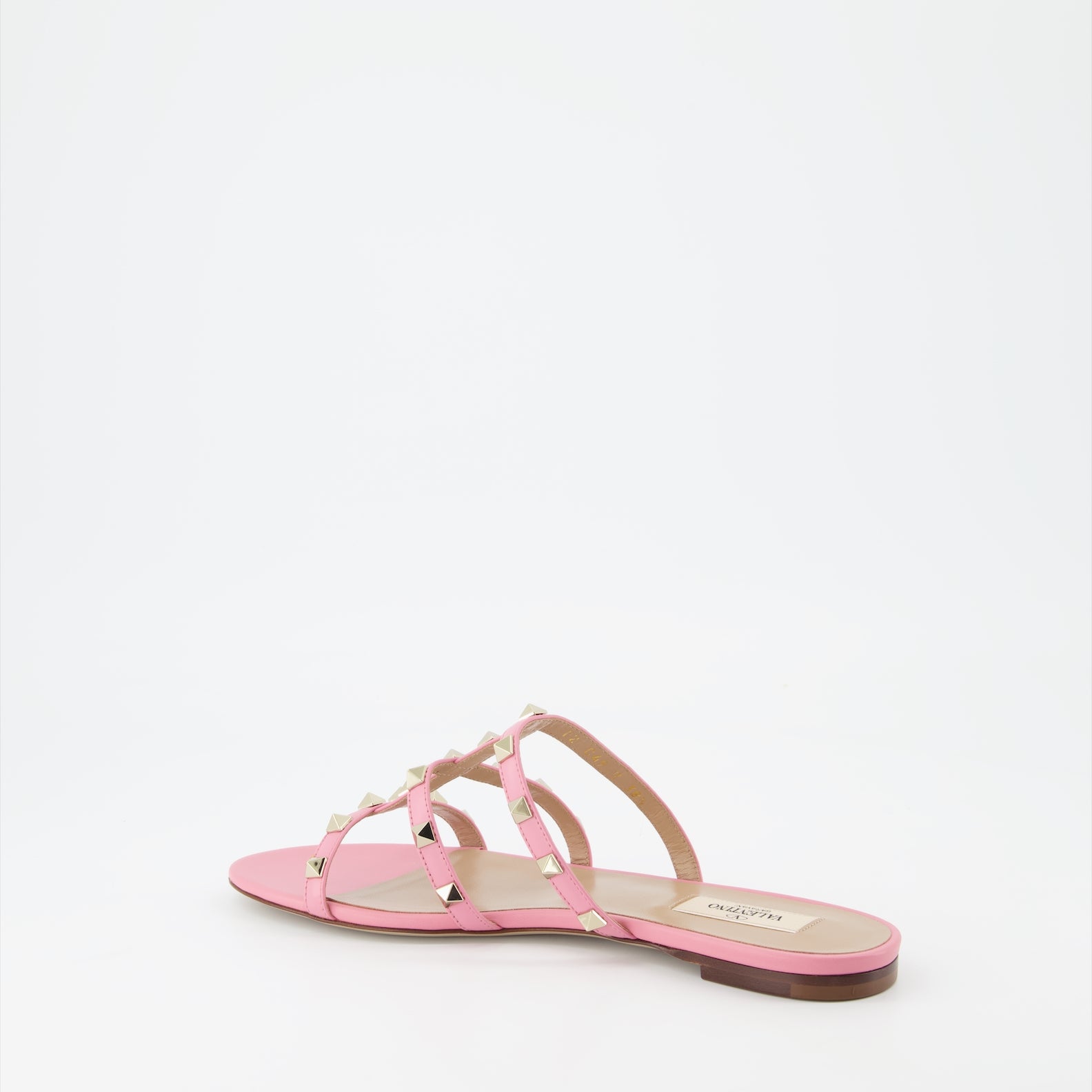 Offene schuhe Sandales Rockstud Valentino Garavani Rosa Femme