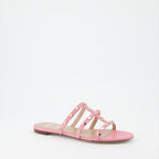 Offene schuhe Sandales Rockstud Valentino Garavani Rosa Femme
