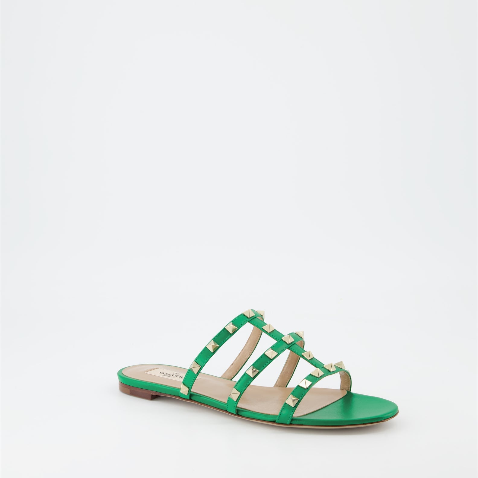 Scarpe aperte Sandales Rockstud Valentino Garavani Verde Femme