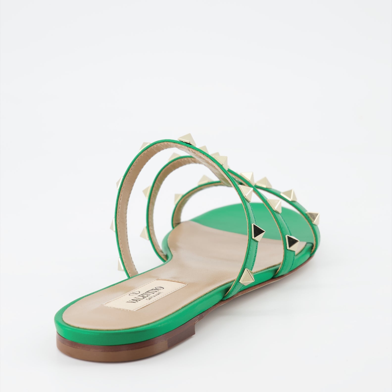 Scarpe aperte Sandales Rockstud Valentino Garavani Verde Femme