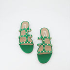 Scarpe aperte Sandales Rockstud Valentino Garavani Verde Femme