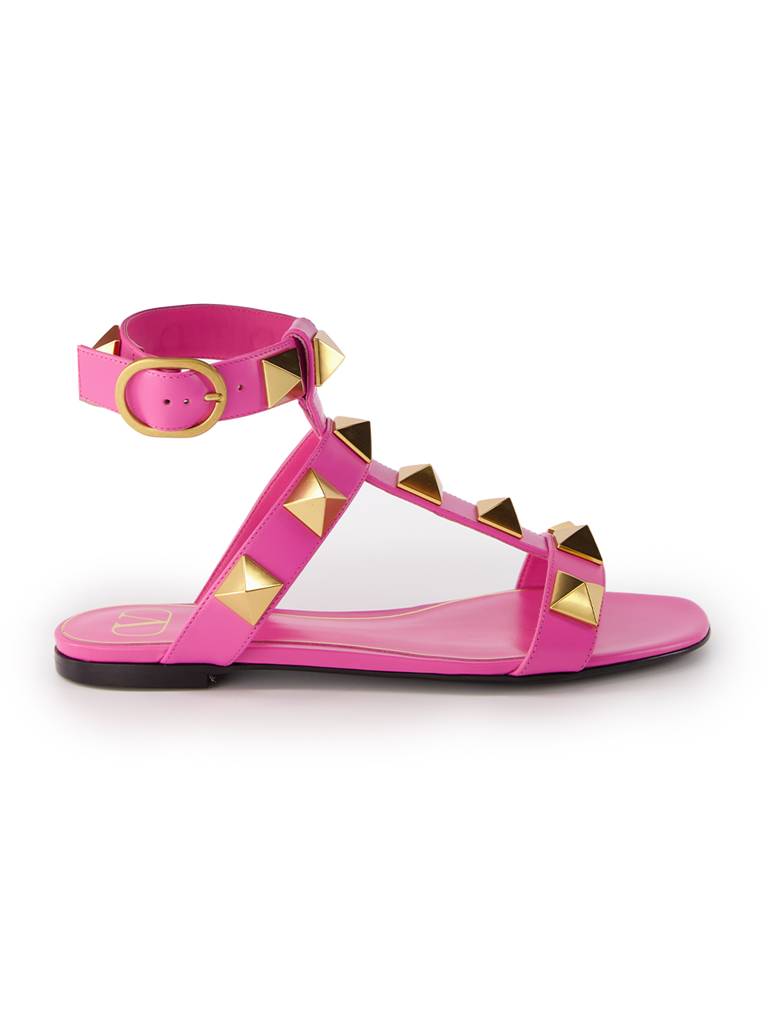 Chaussures ouvertes Sandales Roman Stud Valentino Garavani Rose Femme