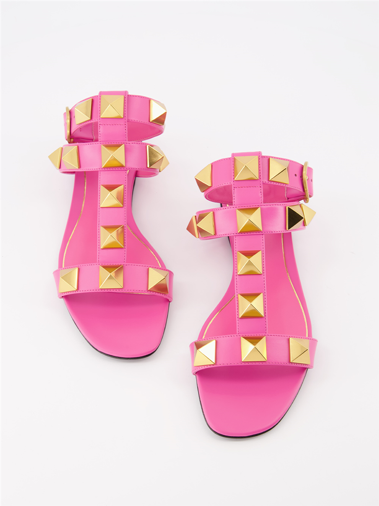 Chaussures ouvertes Sandales Roman Stud Valentino Garavani Rose Femme