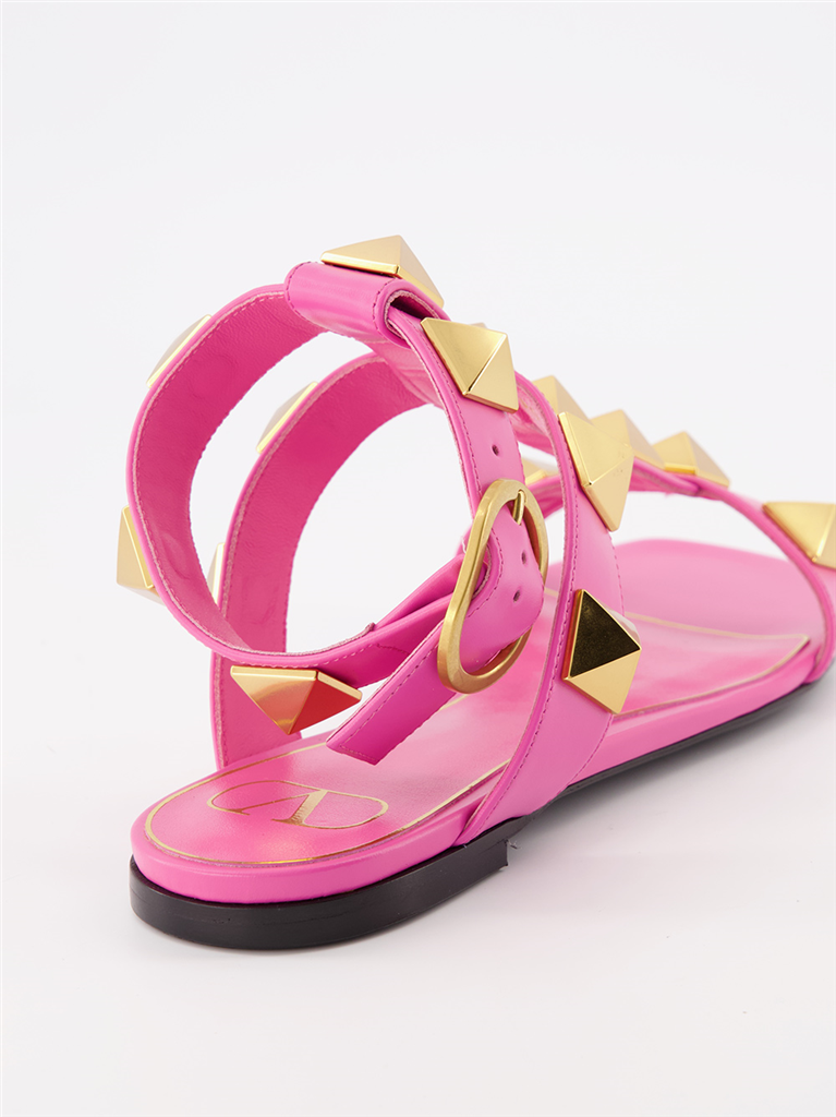 Chaussures ouvertes Sandales Roman Stud Valentino Garavani Rose Femme