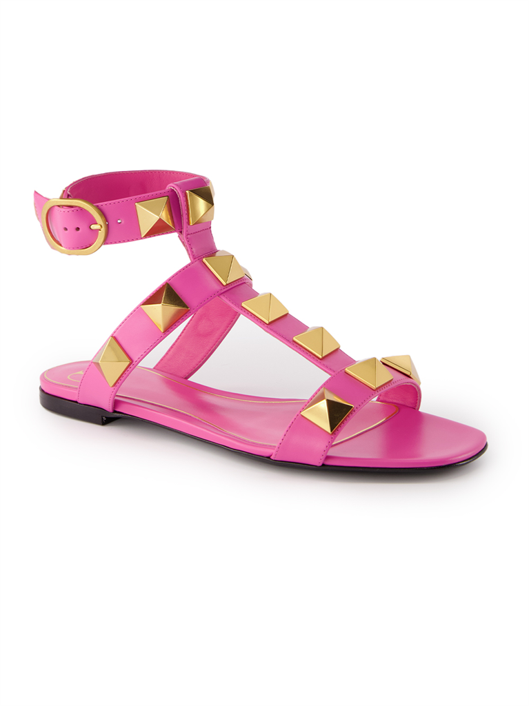 Chaussures ouvertes Sandales Roman Stud Valentino Garavani Rose Femme