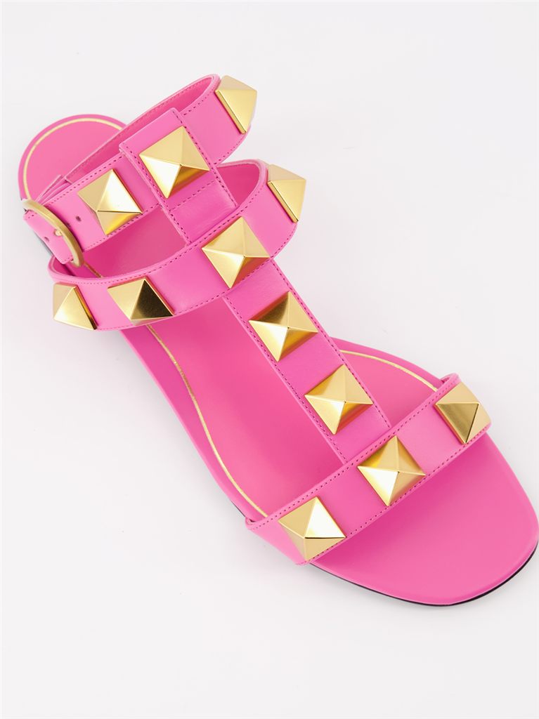 Chaussures ouvertes Sandales Roman Stud Valentino Garavani Rose Femme