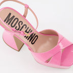 Sapatos abertos Sandálias de Plataforma Moschino Rosa Femme