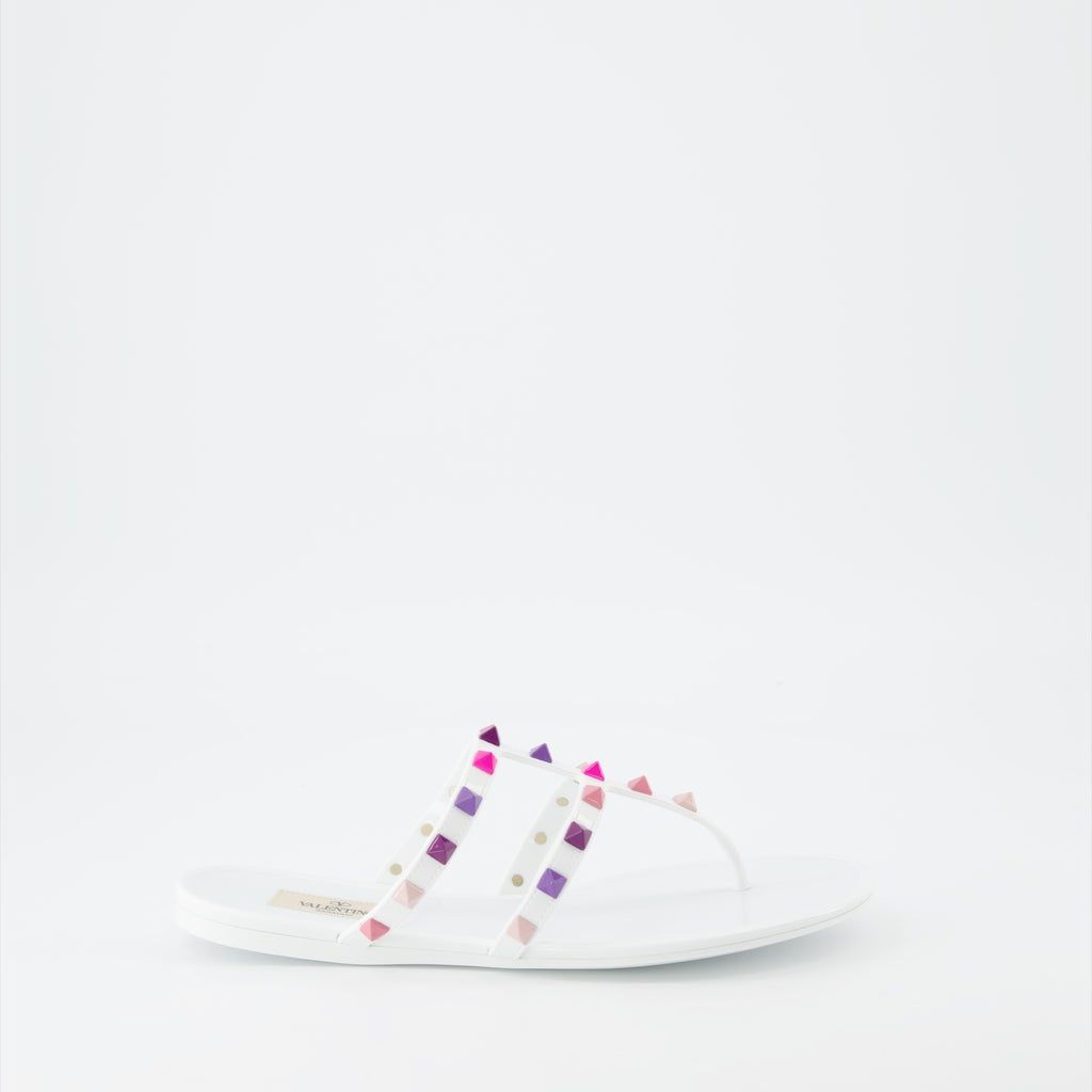 Sapatos abertos Sandales Rockstud Valentino Garavani Branco Femme