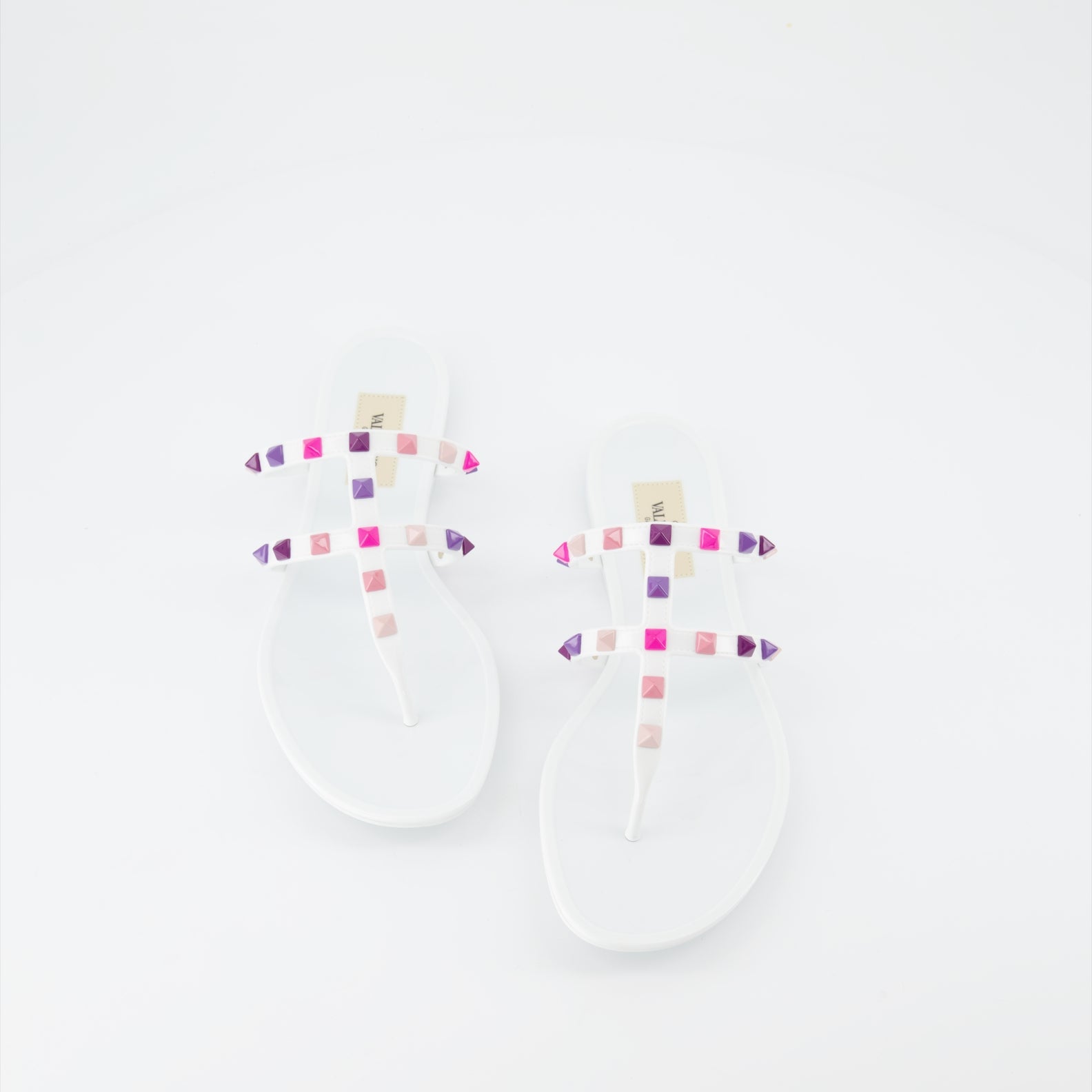 Sapatos abertos Sandales Rockstud Valentino Garavani Branco Femme