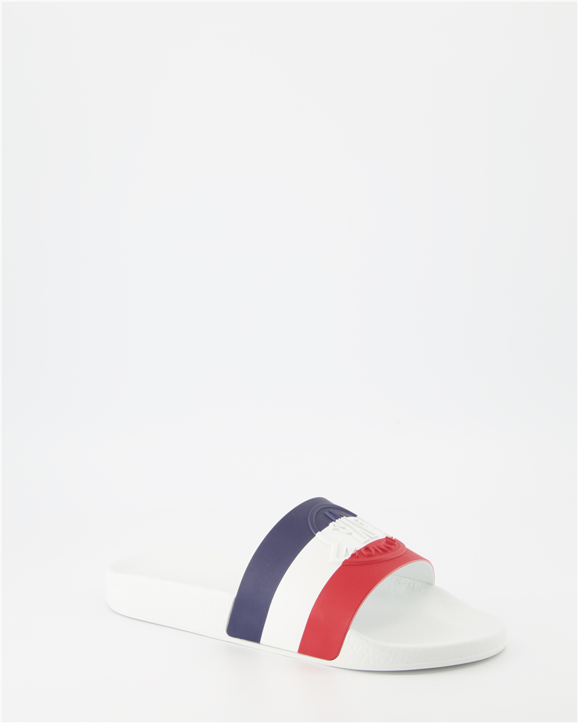 Sapatos sociais Sandales tricolores Moncler Branco Homme