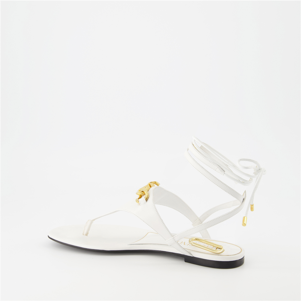 오픈 슈즈 Sandales VLogo Chain Valentino Garavani 하얀색 Femme