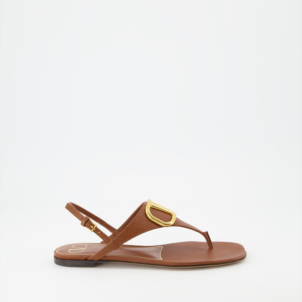 Chaussures ouvertes Sandales VLogo Valentino Garavani Marron Femme