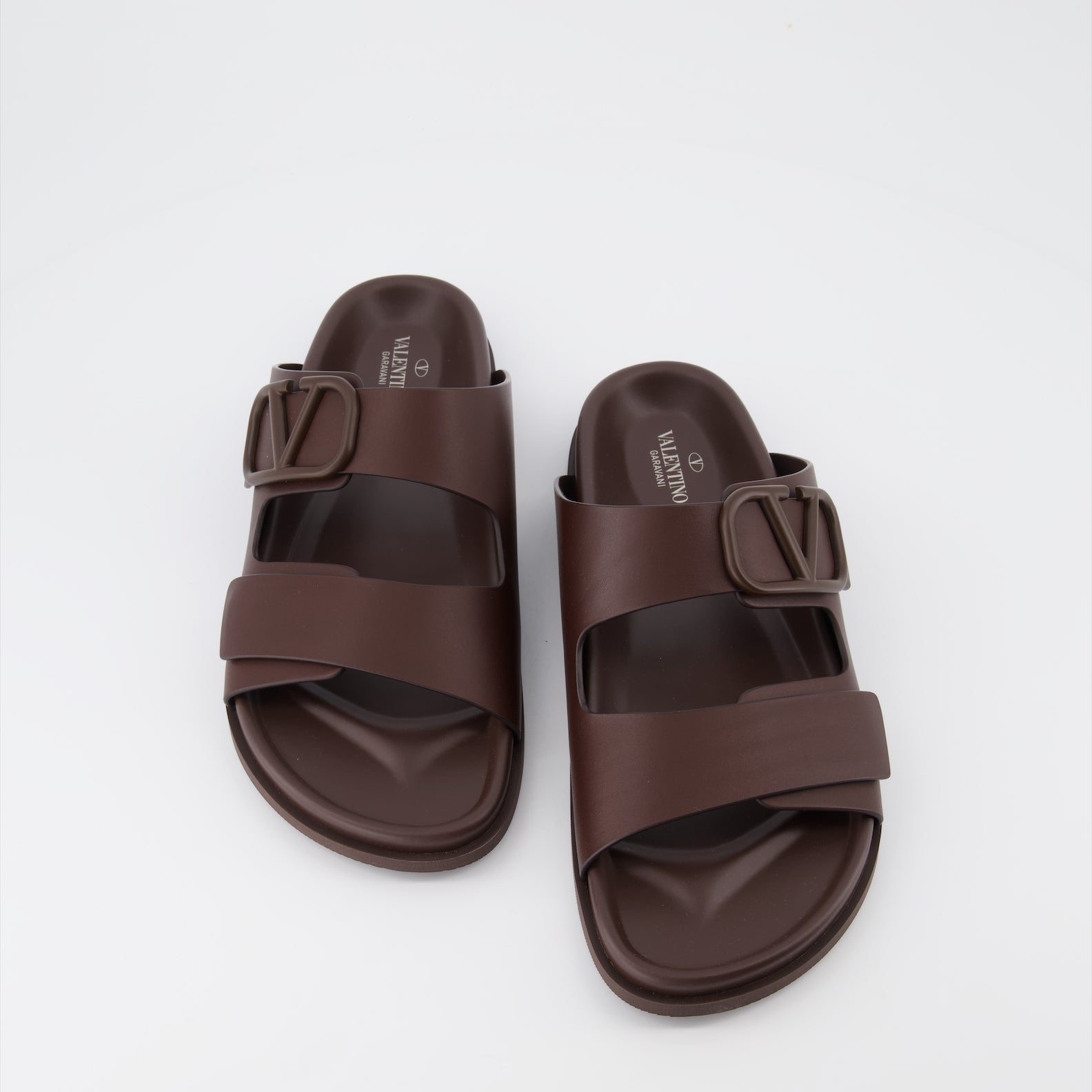 Sapatos abertos Sandales VLogo Valentino Garavani Marrom Homme