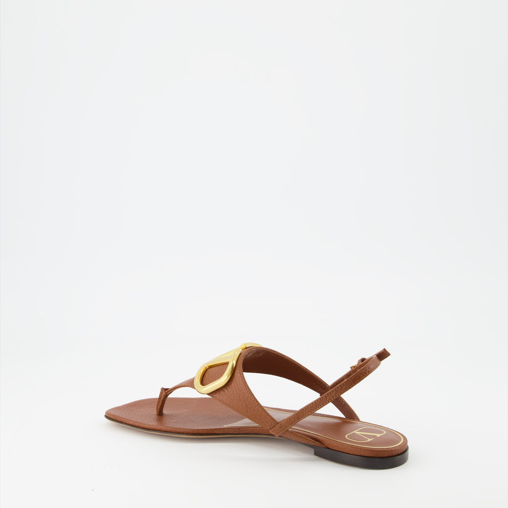 Chaussures ouvertes Sandales VLogo Valentino Garavani Marron Femme