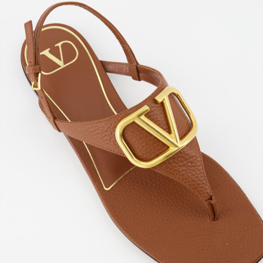 Chaussures ouvertes Sandales VLogo Valentino Garavani Marron Femme