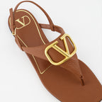 Chaussures ouvertes Sandales VLogo Valentino Garavani Marron Femme