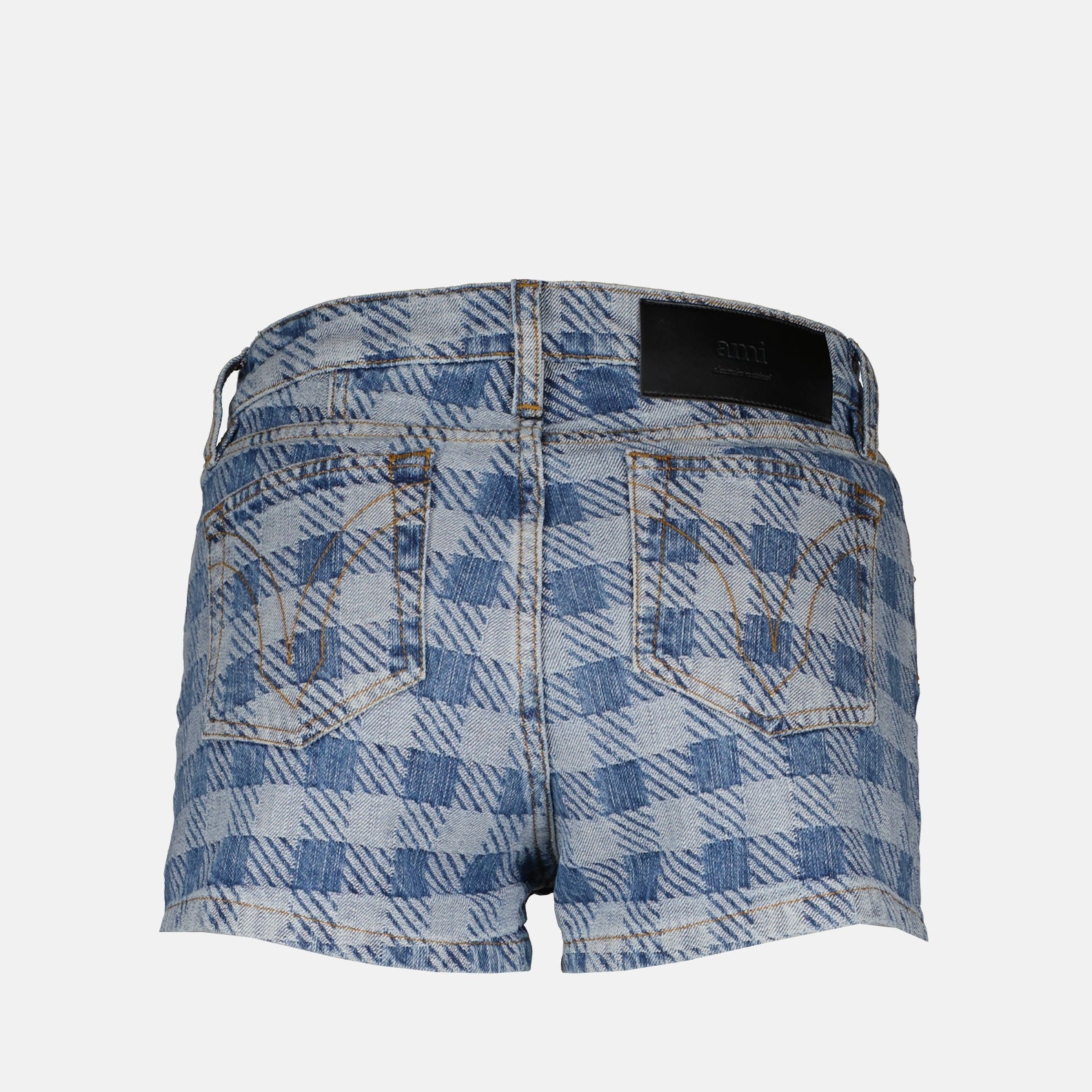 Shorts Short à carreaux Ami PARIS Azul Femme