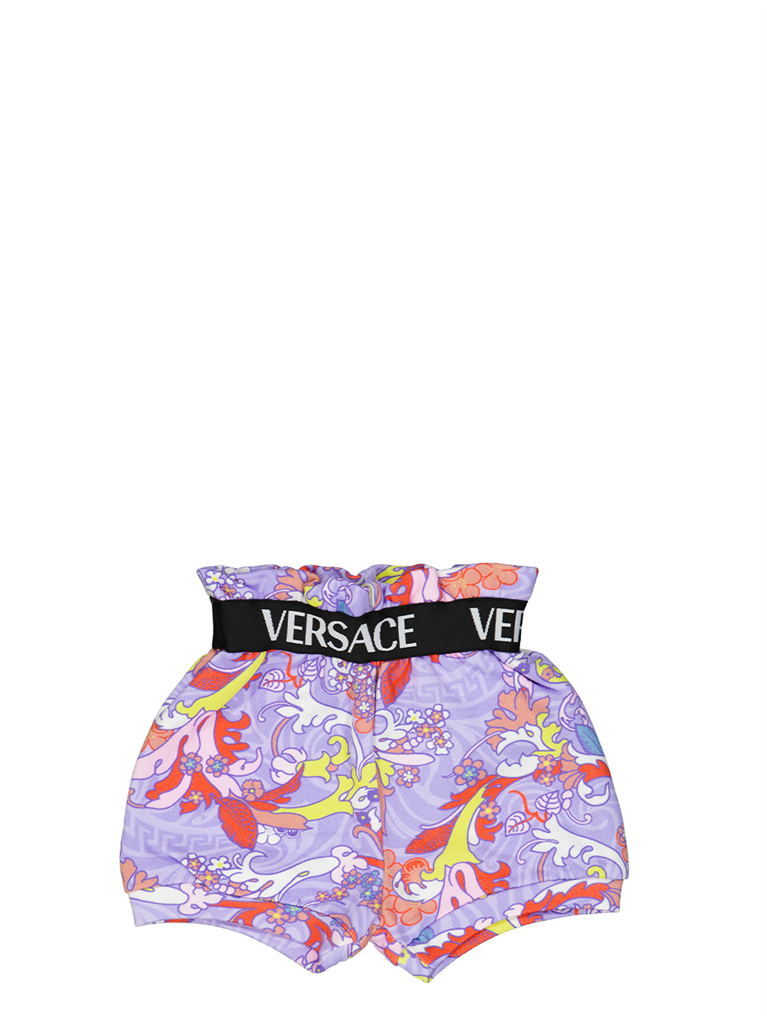 의류 Short Barocco Versace 보라 어린이들