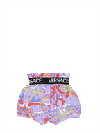 의류 Short Barocco Versace 보라 어린이들