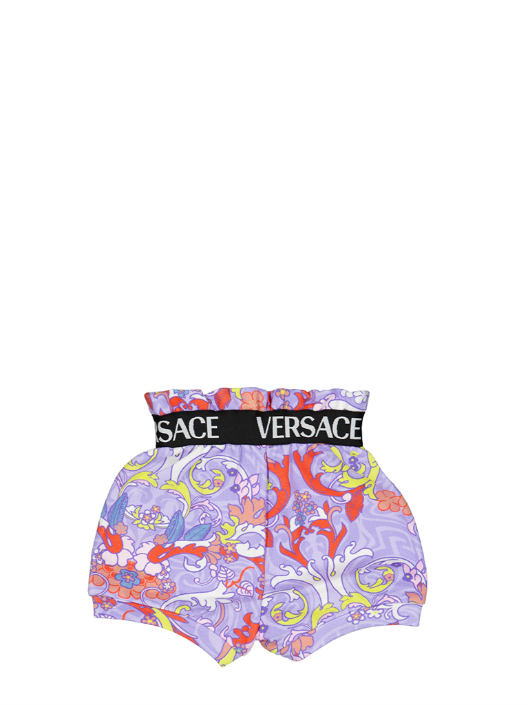의류 Short Barocco Versace 보라 어린이들