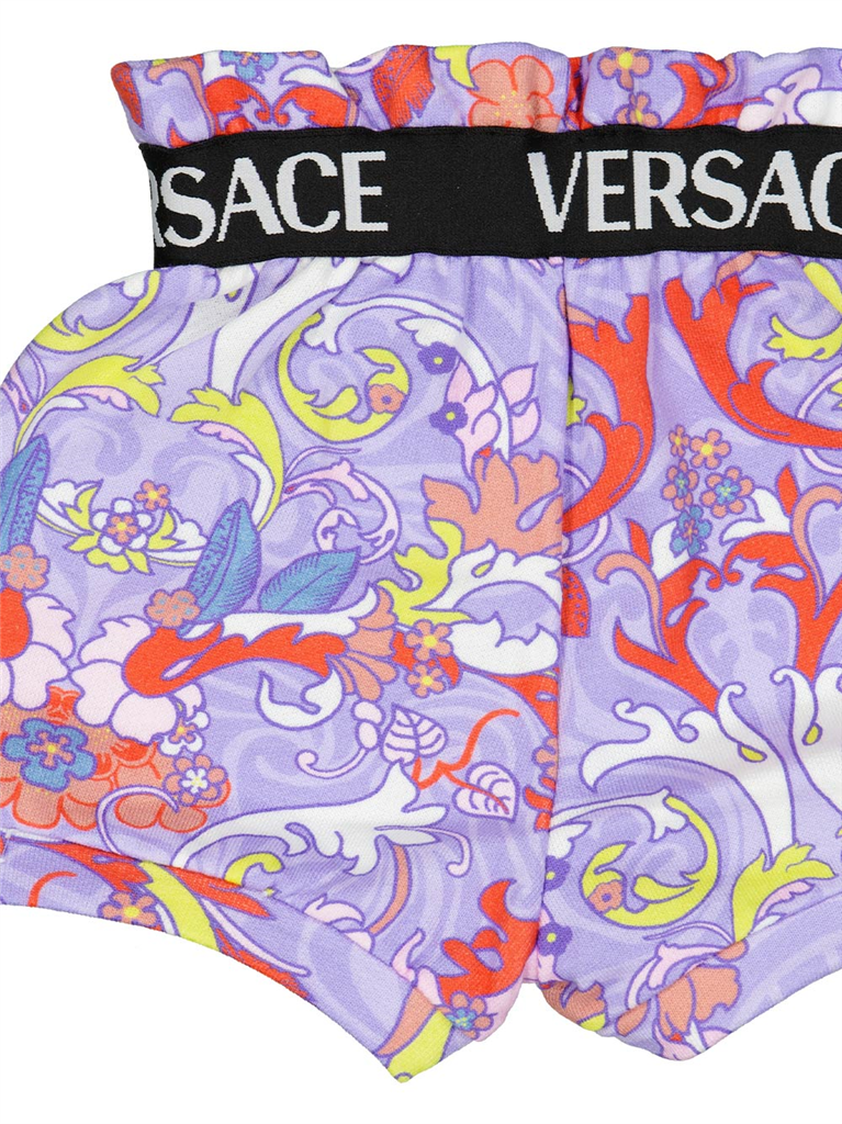 의류 Short Barocco Versace 보라 어린이들
