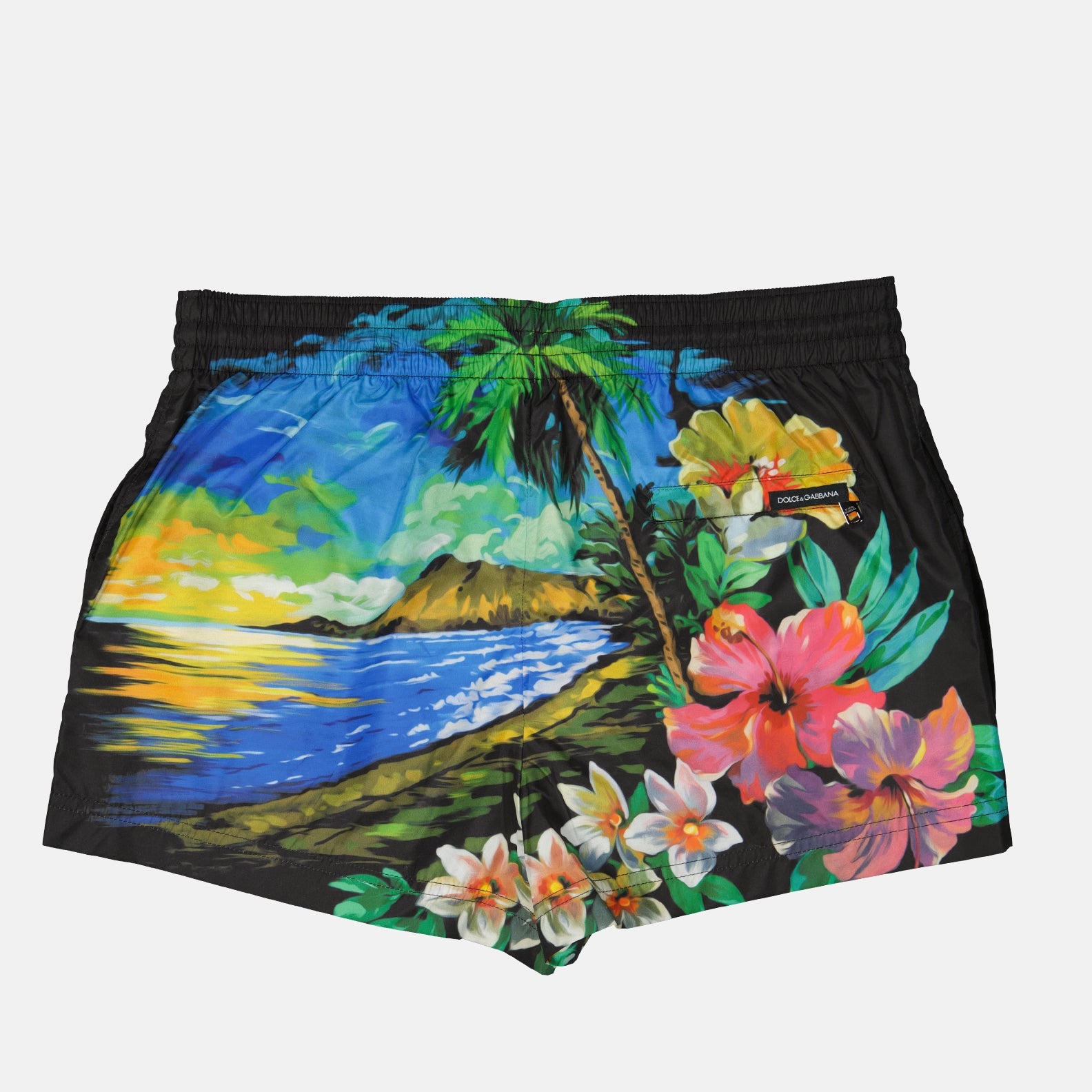 Beachwear Maillot de bain à imprimé Hawai Dolce & Gabbana Multicolore Homme