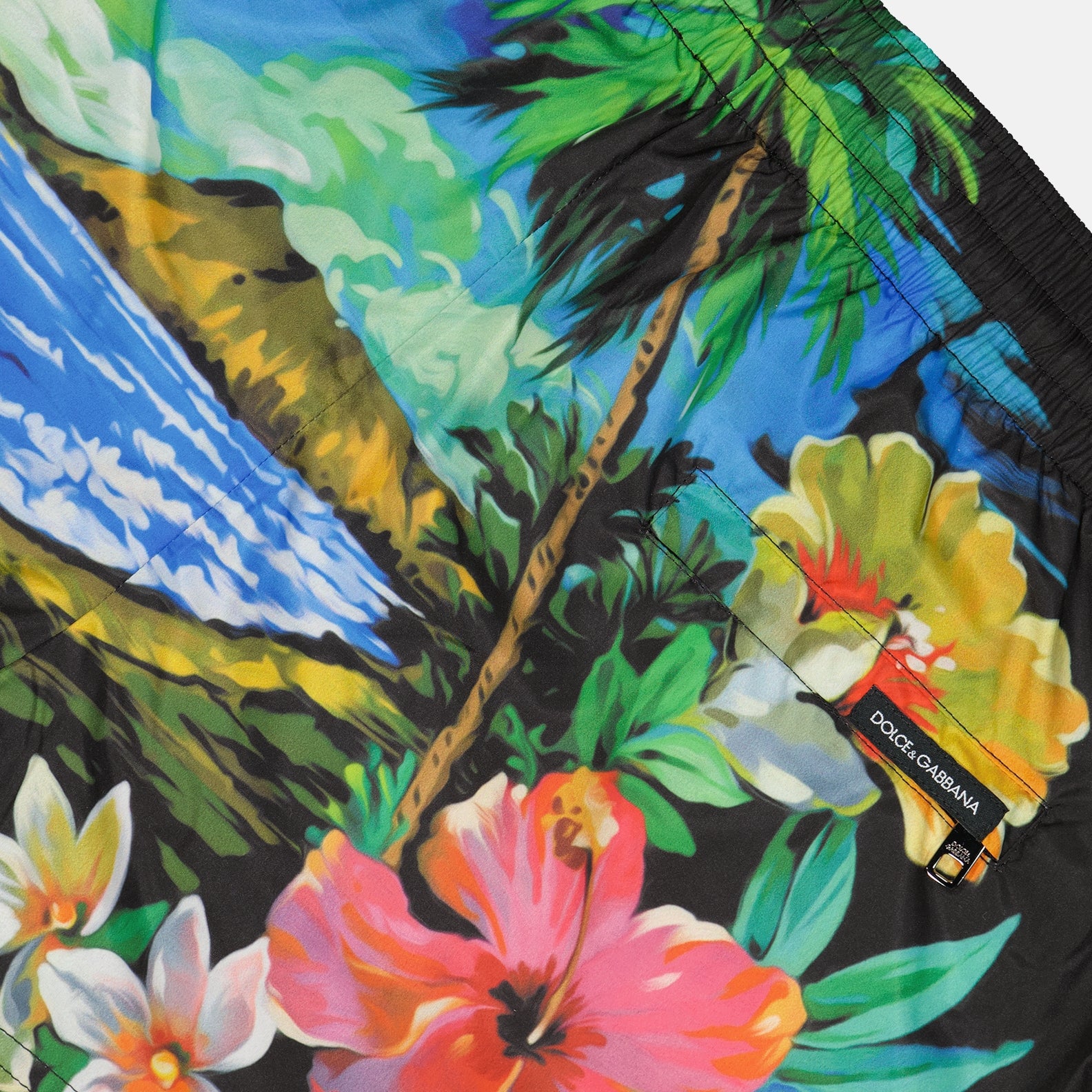 Beachwear Maillot de bain à imprimé Hawai Dolce & Gabbana Multicolore Homme