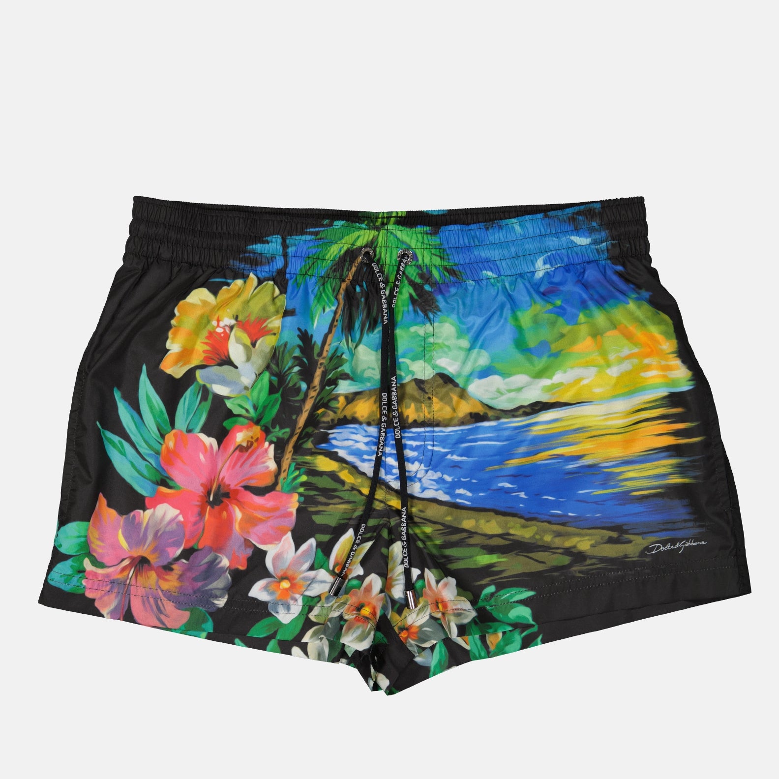 Beachwear Maillot de bain à imprimé Hawai Dolce & Gabbana Multicolore Homme