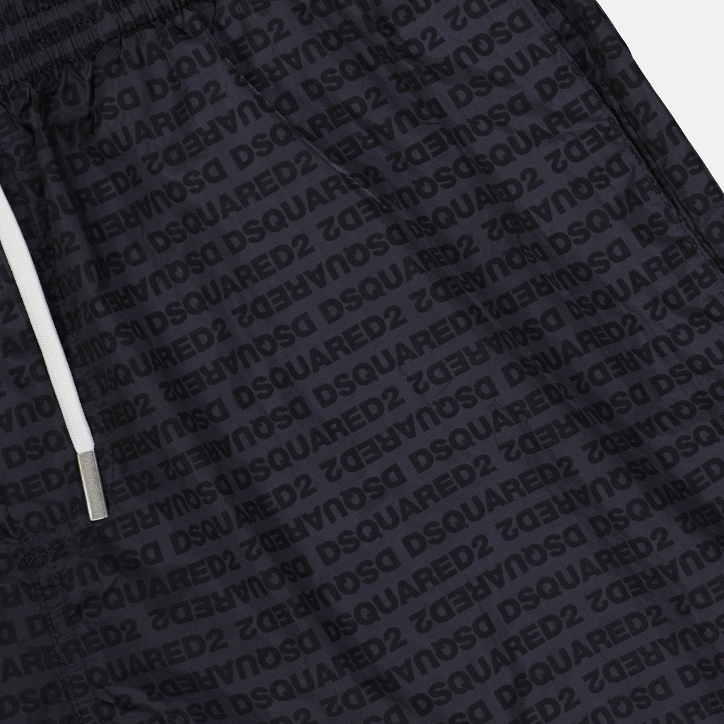 Beachwear D2 Allover swim shorts Dsquared2 Gray Man